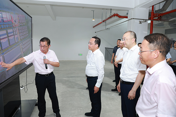 2024年7月23日，淮安市市長顧坤調研今世緣南廠區(qū)技改項目建設